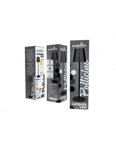 LAMPADA LED TAVOLO POLLICINO CM28 NERO LAMPADA LED TAVOLO POLLICINO CM28 NERO
