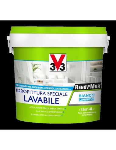 RENOV'MUR IDROPITTURA LAVABILE 4LT