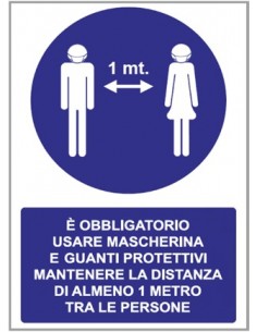 CARTELLO OBBLIGO MASCHERINA...