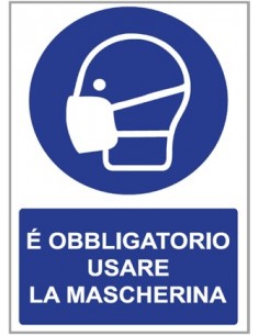 CARTELLO OBBLIGO MASCHERINA