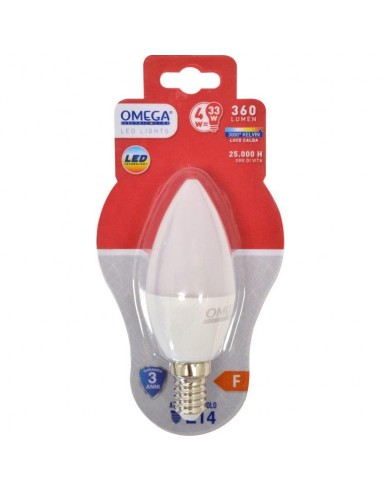 CANDELA LED C37 4W E14 3000K