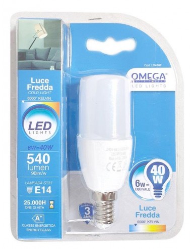 STICK BULB ST37 6W E14 6000K