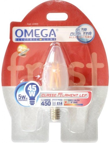 LAMPADINA A FILAMENTO FROS CANDELA C35 5W E14 3000K