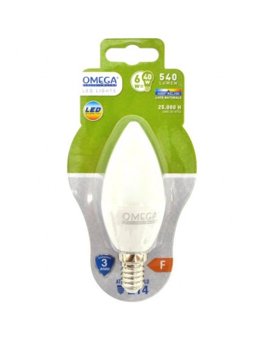 CANDELA LED C37 6W E14 4000K