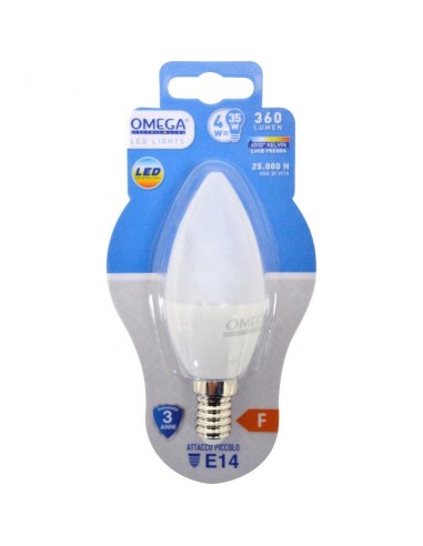 CANDELA LED C37 4W E14 6500K