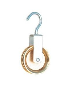 CARRUCOLA RUOTA OTTONATA MM.40