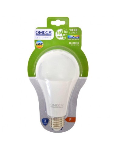 LAMPADINA A GOCCIA LED A70 18W E27 4000K