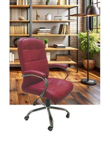 SEDIA DA UFFICIO "URANIUM" BORDEAUX SEDIA DA UFFICIO "URANIUM" BORDEAUX