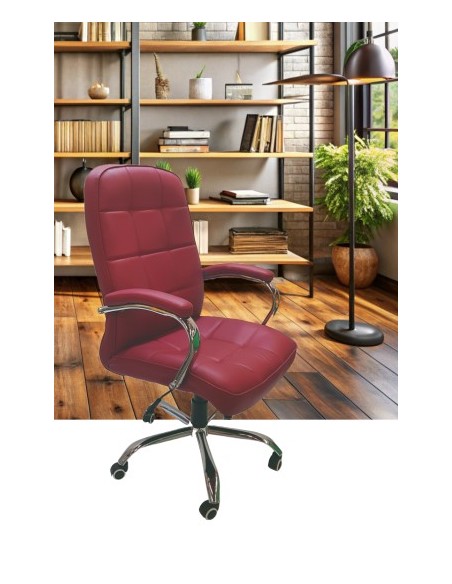 SEDIA DA UFFICIO "URANIUM" BORDEAUX