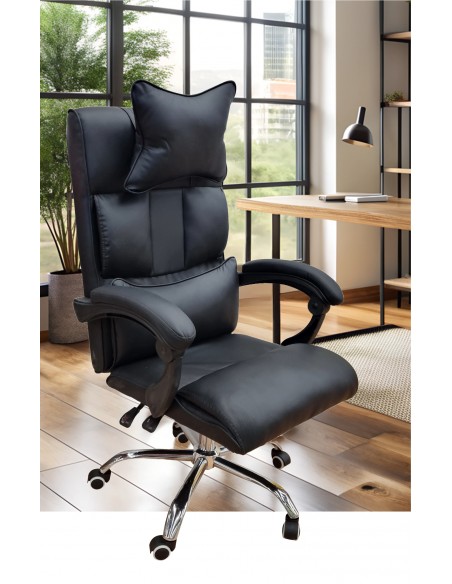 POLTRONA UFFICIO LEO NERO