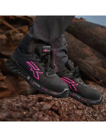 SCARPE MICHELLE GRIGIO E ROSA 37 S1P UPOWER