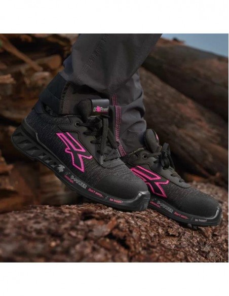 SCARPE MICHELLE GRIGIO E ROSA 39 S1P UPOWER