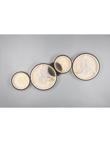 GROOVY PLAFONIERA LED 4 CERCHI CON... GROOVY PLAFONIERA LED 4 CERCHI CON...