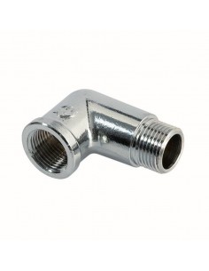 GOMITO 3/8 MF OTTONE CROMATO