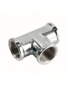 RACCORDO A T OTTONE CROMATO...