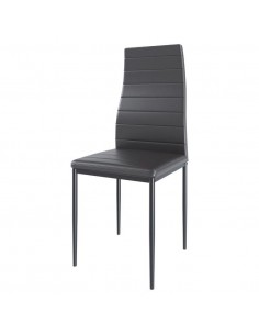 SEDIA PERGAMINO ECOPELLE NERO 2