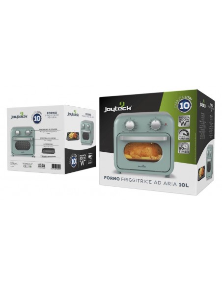 FORNO FRIGGITRICE AD ARIA 10L 730-870W VERDE