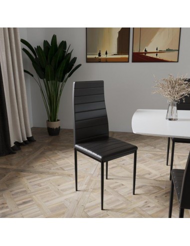 SEDIA PERGAMINO ECOPELLE NERO