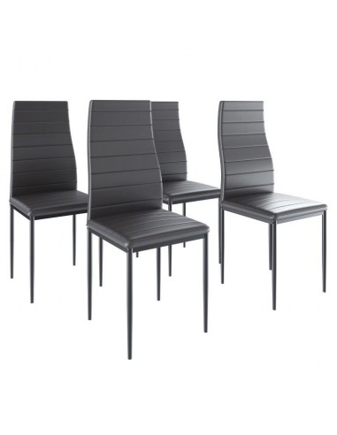 SEDIA PERGAMINO ECOPELLE NERO