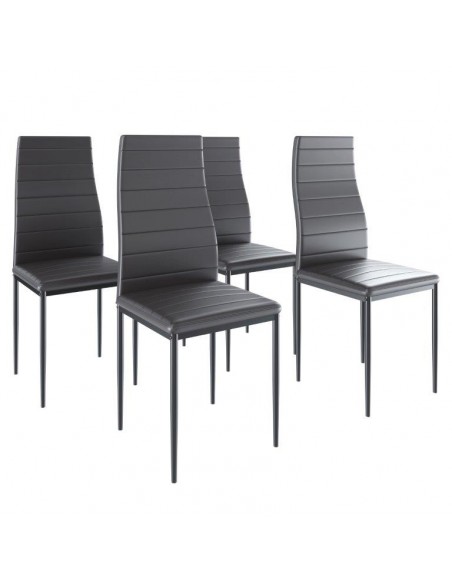 SEDIA PERGAMINO ECOPELLE NERO