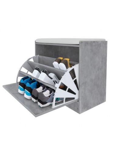 PANCA SCARPIERA 60X30X48 GRIGIO CEM PANCA SCARPIERA 60X30X48 GRIGIO CEM