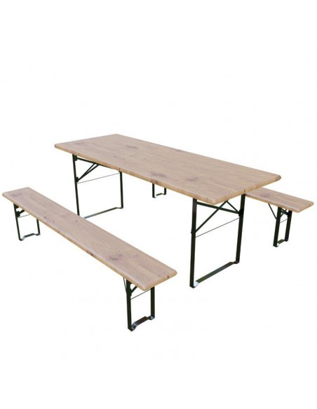 SET BIRRERIA 220X70X75H. IN LEGNO