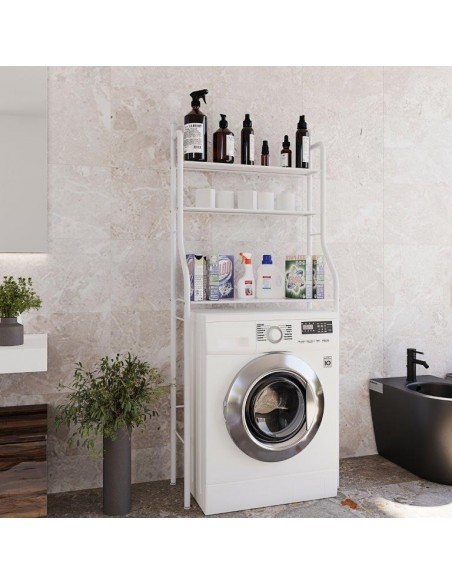 SCAFFALE SOPRA LAVATRICE 3 RIPIANI H.152