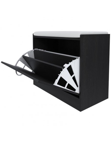 PANCA SCARPIERA 60X30X48 NERO