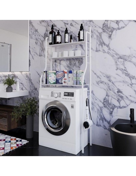 SCAFFALE SOPRA LAVATRICE 3 RIPIANI H.152