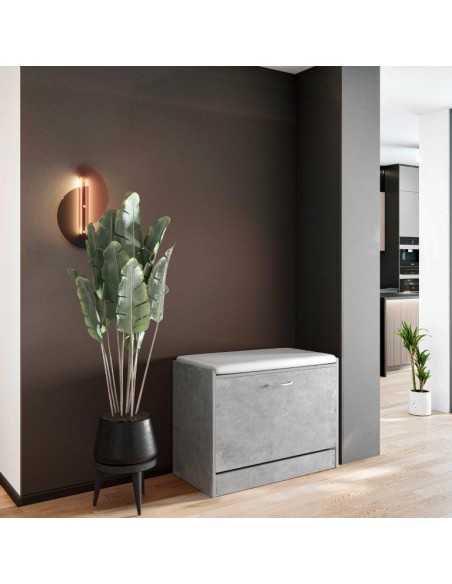 PANCA SCARPIERA 60X30X48 GRIGIO CEM