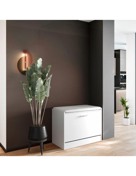 PANCA SCARPIERA 60X30X48 BIANCO