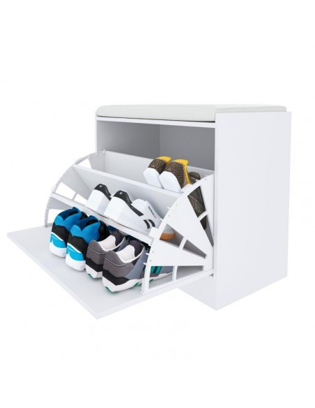 PANCA SCARPIERA 60X30X48 BIANCO