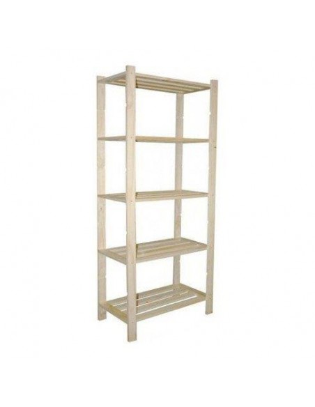 SCAFFALE PINO GREZZO 5R H170 L70 P30