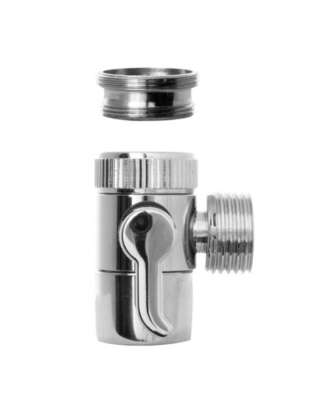 RUBINETTO CON AERATORE E DEVIATORE IN OTTONE