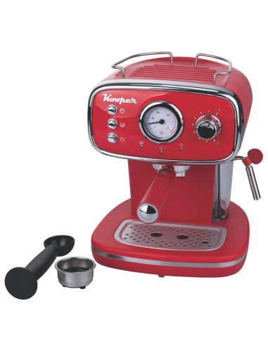 MACCHINA CAFFE ESPRESSO ROSSA 1100W