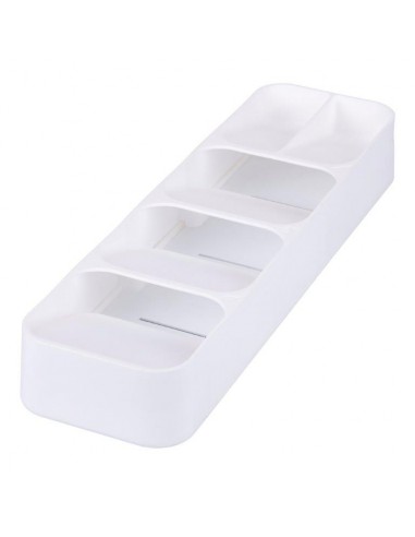 PORTA POSATE ORGANIZER DA CASSETTO BIANCO 5 SPAZI