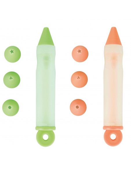 SIRINGA PER DECORARE IN SILICONE 2 COLORI ASSORTITI