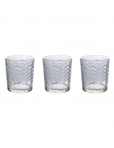 WAVE SET 3 BICCHIERI VETRO 270ML