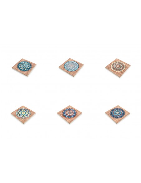 MAIOLICA MATTONELLINA QUADRATA 6 COLORI ASSORTITI