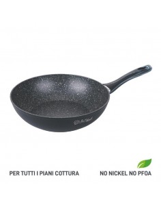 WOK 28 FORGIATO NERO RUVIDO...