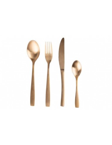 MANHATTAN SET 16PZ POSATE ORO SATINATO