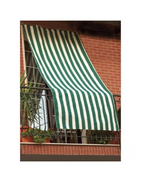 TENDA SOLE IDROREPELLENTE 150X300 CM RIGHE VERDE