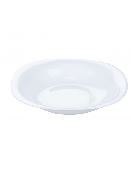 PIATTO FONDO OPALE BIANCO QUADR D23CM