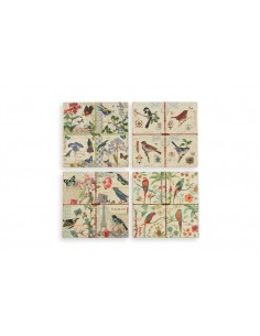 BIRDS MATTONELLA 20X20CM  4...