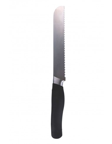 COLTELLO PANE LAMA 20.5CM ACCIAO INOX MANICO NERO