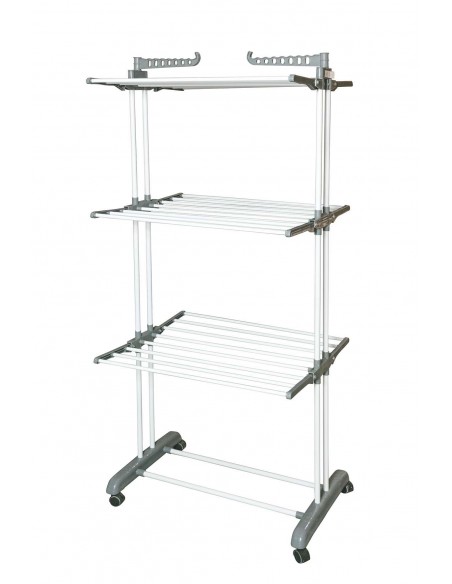 STENDINO TORRE METALLO/PLASTICA GRIGIO