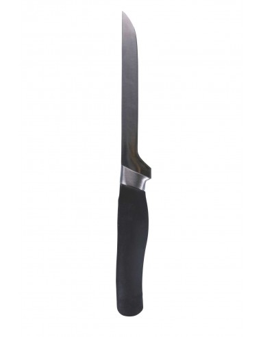 COLTELLO CARNE LAMA 15CM ACCIAO INOX MANICO NERO