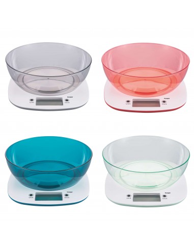 BILANCIA CUCINA DIGITALE 5KG. 4 COLORI ASSORTITI