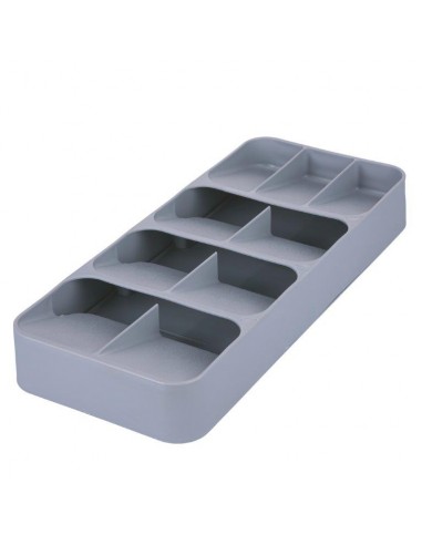 PORTA POSATE ORGANIZER DA CASSETTO GRIGIO 9 SPAZI