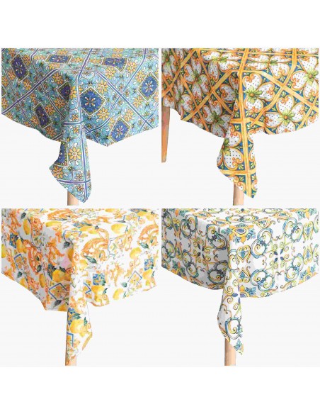 SICILIA TOVAGLIA ANTIMACCHIA 140X180CM 4 COLORI ASSORTITI